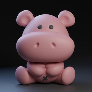 Cute lil hippo