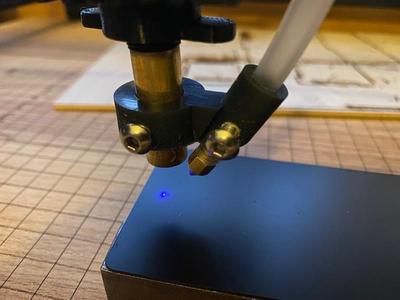 Laser air assist side support