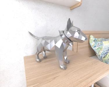 BullTerrier DOg LowPoly