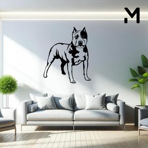 Wall silhouette - Pitbull - Body