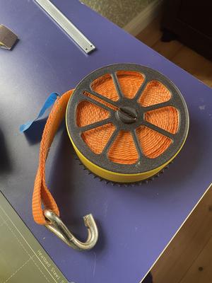 Ratchet strap winder for larger strap