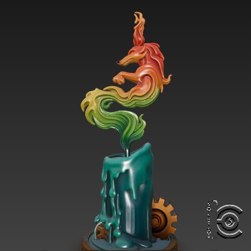 Foxflame Candle - Spirit Ember Edition