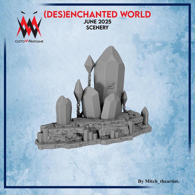 Enchanted World – Crystalized Path STL – Fantasy Battlefield Piece