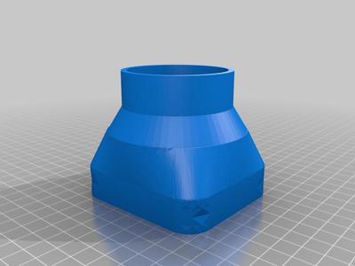 E30 Brake Duct 60mm remix for smaller tubing