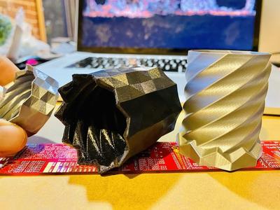 Tessellated Spiral Container (Configurable w/ CAD!)