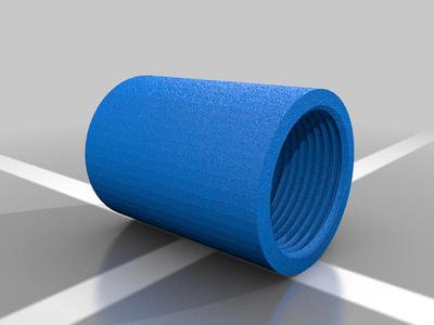 5/8-24 UNEF internal thread, 1 inch long