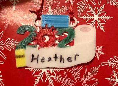 Covid Gift Tag or Christmas Ornament