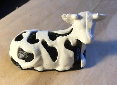 Two Colour Cow, single extruder