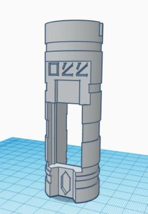 Lightsaber Chassis CFX for MHS 1.24in/31.4mm 