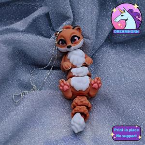 🦦✨Tiny Weasel keychain flexi
