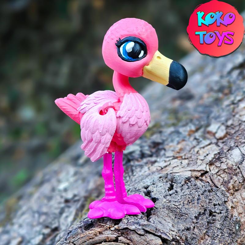 CUTE FELXY FLAMINGO BIRD (NO SUPPORTS)