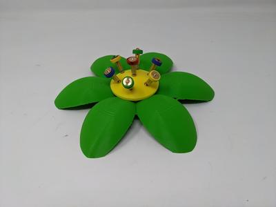 Nozzle holder for E3D Revo nozzles in the shape of a sunflower