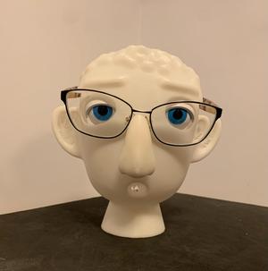 Mechanical Opening Eyes Eyeglass Holder