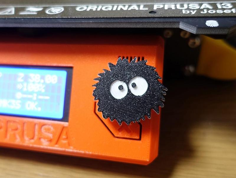 Dustbunny knob for Prusa MK3S 煤炭精靈 ススワタリ