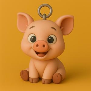 Piglet Keychain