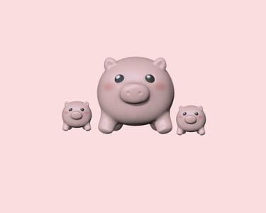A cute Pig Ball - Mother's Day
