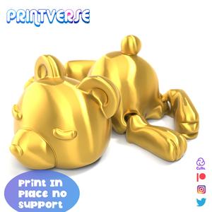 Flexy Teddy Print In Place No Supports