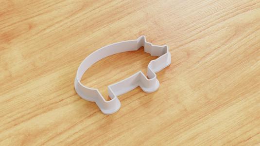 Pig Cookie Cutter (Multiple Sizes Available)