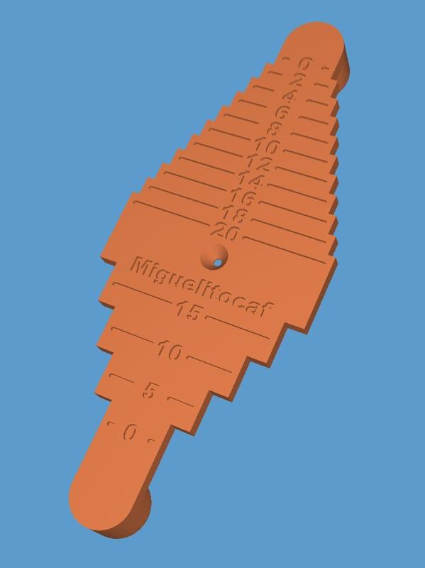 Útil marcaje centro tableros