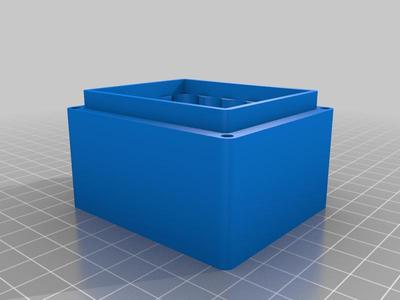 Battery case with magnetic closure (20 batteries AA and AAA)
