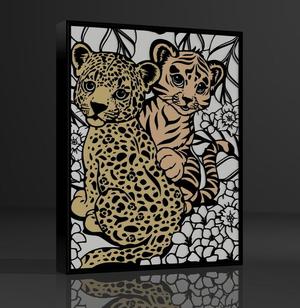 tiger and jaguar baby lamp v2
