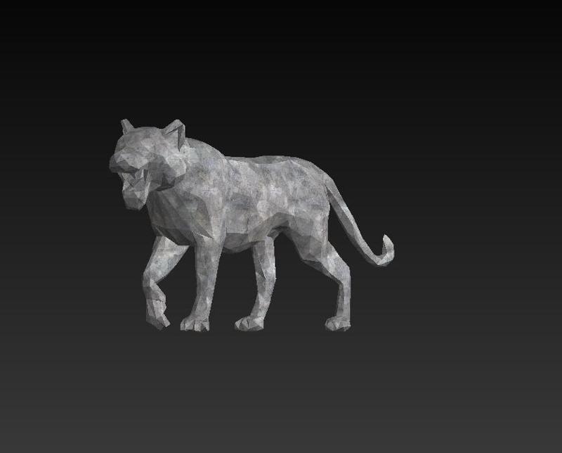 Tiger L29 - Low Poly - Excellent Design - Decor