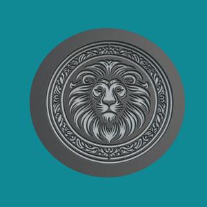 Lion Print Model