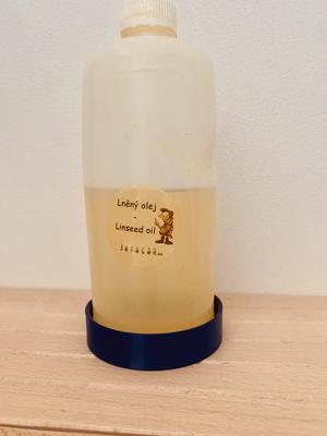 Bowl under containers for oils or paints