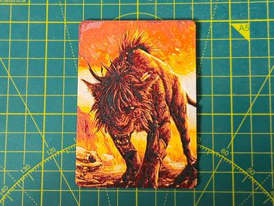 MTG Commander Deck Box inlay FF7 Red XIII