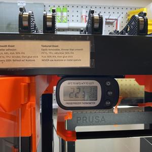 Thermometer Mount for Printer Enclosures