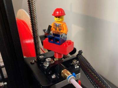 Lego Brick Extruder Knob for Ender 3