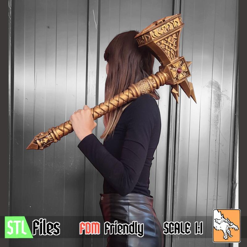 Guardian of the Covenant, Full Scale Cosplay Prop, Support Free 3D Print.