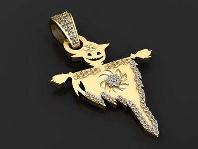 Beautiful 3d jewelry design pendant 3D printable model