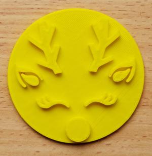 Reindeer Face Embosser (Commercial Use)