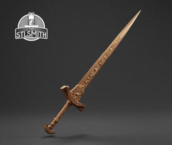 Miquellan Knight's Sword Elden Ring Life Size Prop STL
