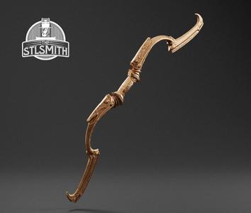 Dwarven Bow Skyrim Life Size Prop STL