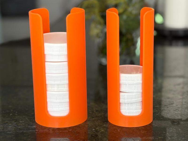 Mason Jar Wide Mouth & Regular Lid Organizer - V2