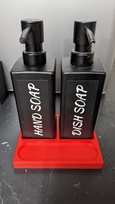 Soap dispenser drip tray