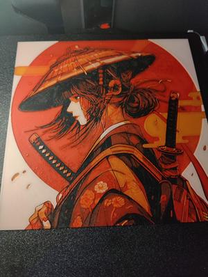 HueForge Samurai Girl