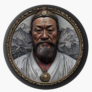 Kublai Khan medallion pendant
