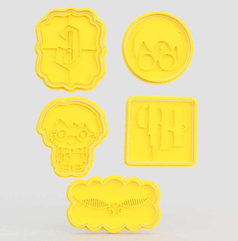 Harry Potter cookie cutter set of 5