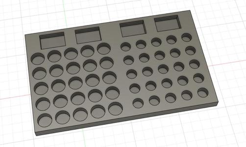 Battery organizer for 9V, AA and AAA