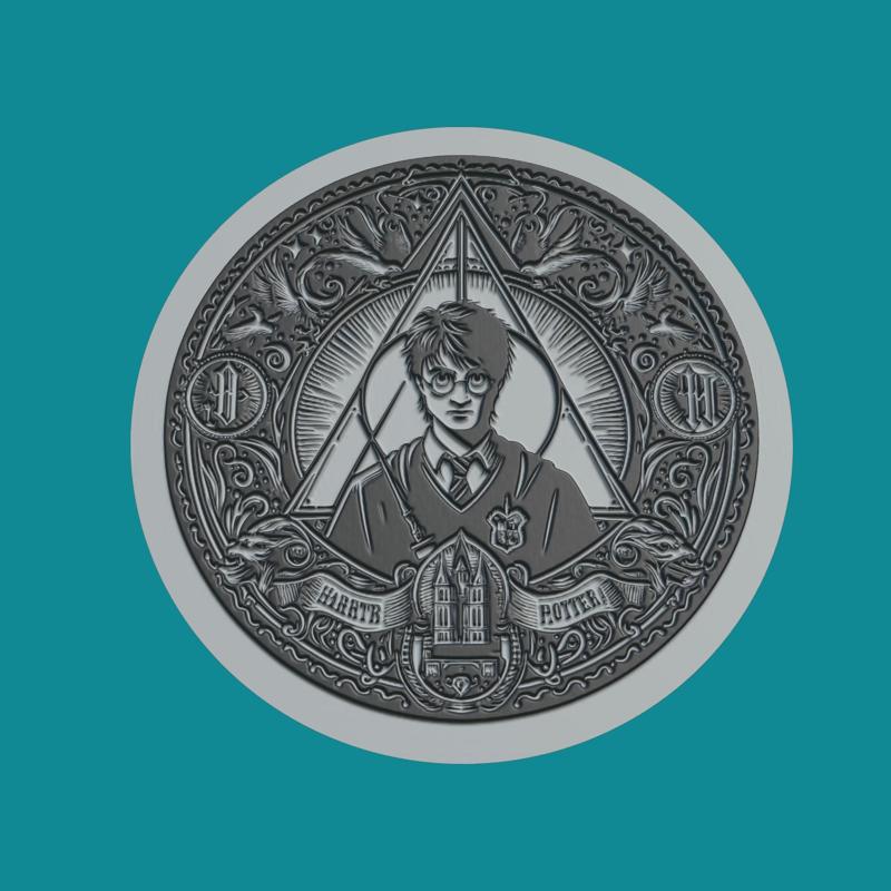 Harry Potter Print Model Harry Potter Medallion Harry Potter Wall Decor