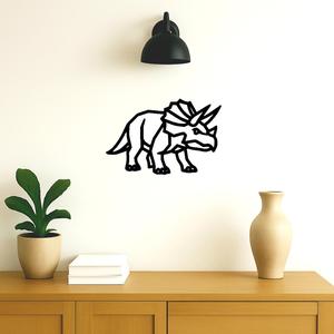 Wall decoration in the shape of a dinosaur (triceratops)