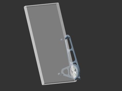 Phone tilt gear hinge stand