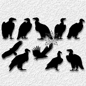 10 vultures Halloween Charms Costume Jewelry Sets Party Fashion