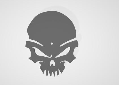 Harley Davidson Skull Clock