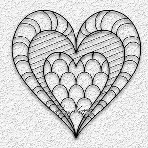 CANDY HEART WALL ART MANDALA LOVE HOME DECOR