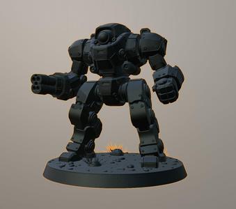 Metzen 6mm scale heavy mech, tabletop games