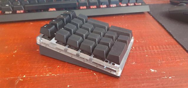 YMDK 21 button angled backplate